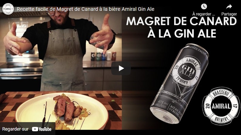 Duck Breast with Admiral Gin Ale