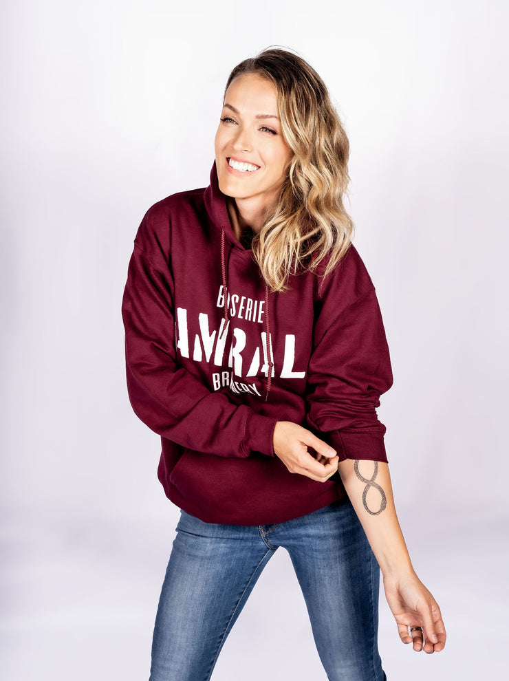 Amiral Hoodie  (Unisex-Burgundy)