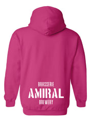 Molleton Amiral à capuchon (Unisexe-Rose)