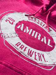 Molleton Amiral à capuchon (Unisexe-Rose)