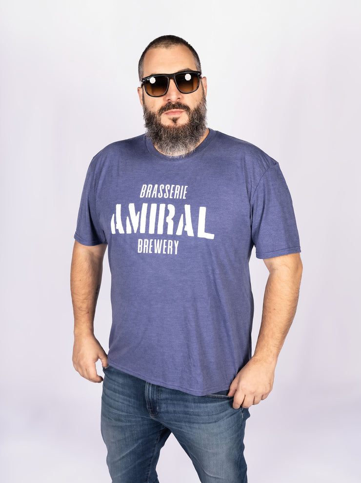 T-Shirt Amiral (Unisexe-Bleu)